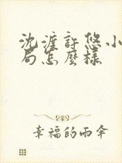 沈渡许悠小说结局怎么样