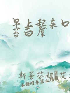 早上起来口苦舌苔白厚