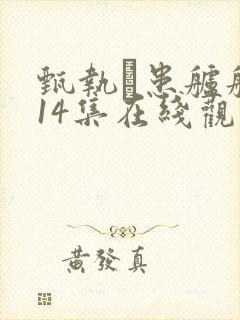甄执患舻舻�14集在线观看