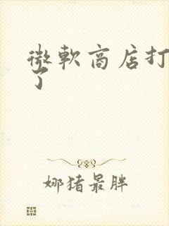 微软商店打不开了