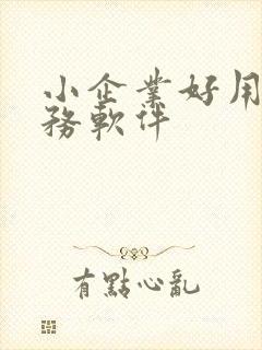 小企业好用的财务软件