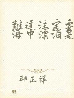 难道注定要在情海中漂泊是什么歌