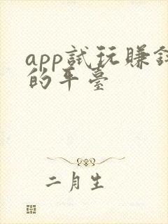 app试玩赚钱的平台