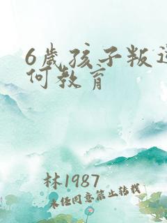 6岁孩子叛逆如何教育