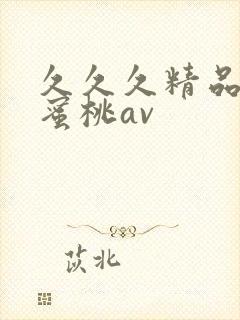 久久久精品蜜臀蜜桃av