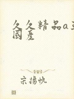 久久精品a亚洲国产