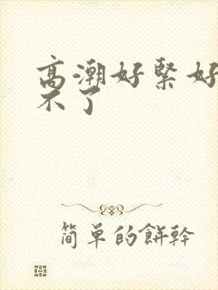 高潮好紧好爽受不了