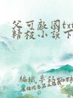 父可敌国txt精校小说下载