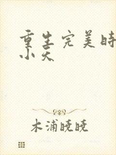 重生完美时代谈小天