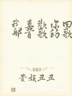 我喜欢你回家是哪首歌的歌词