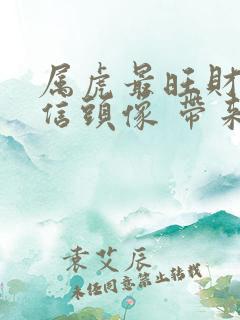 属虎最旺财的微信头像 带来好运