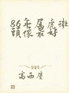 86年属虎微信头像最好