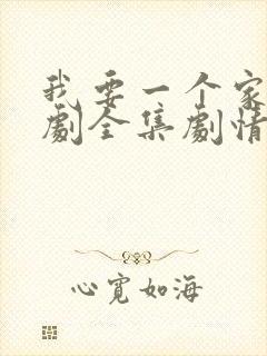 我要一个家电视剧全集剧情