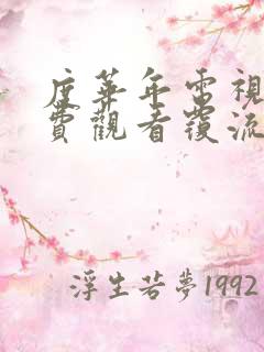 度华年电视剧免费观看覆流年