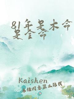 81年是木命还是金命