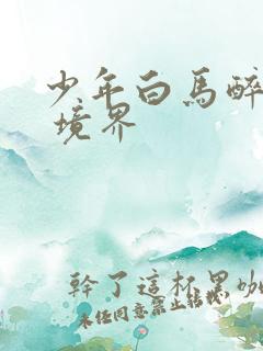 少年白马醉春风 境界