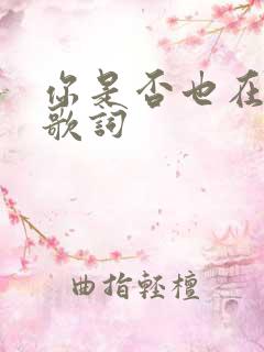 你是否也在想我歌词