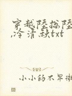 穿越陆总陆程文,冷清秋txt