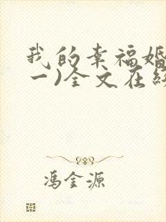 我的幸福婚姻(一)全文在线阅读