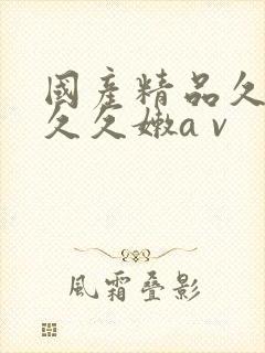 国产精品久久久久久嫩a v