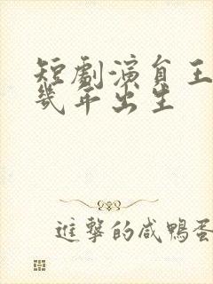 短剧演员王小亿几年出生