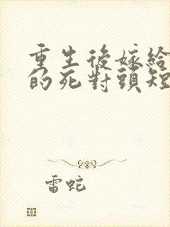 重生后嫁给渣男的死对头短剧