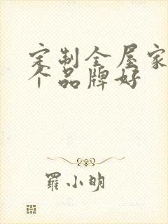 定制全屋家具哪个品牌好