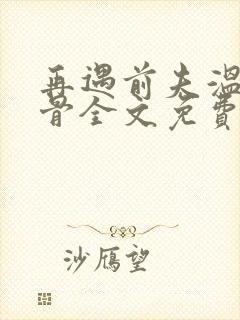 再遇前夫温柔入骨全文免费阅读