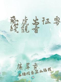 飞虎出征粤语在线观看