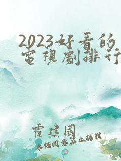 2023好看的电视剧排行榜前十名