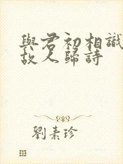 与君初相识恰似故人归诗