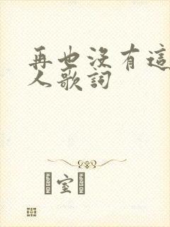 再也没有这样的人歌词