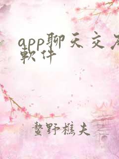 app聊天交友软件