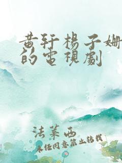 黄轩杨子姗主演的电视剧