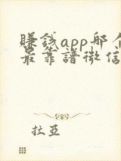 赚钱app哪个最靠谱微信提