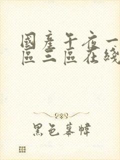 国产午夜一区二区三区在线播放