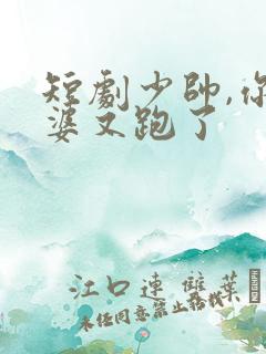 短剧少帅,你老婆又跑了