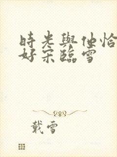 时光与他恰是正好宋临雪