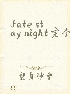 fate stay night完全攻略