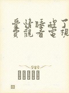 爱情睡醒了 免费观看电视剧