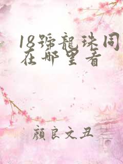 18号龙珠同人在哪里看