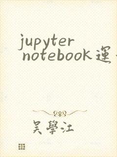 jupyter notebook运行不了