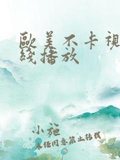 欧美不卡视频在线播放