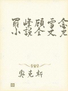 罗峰顾雪念最新小说全文免费阅读