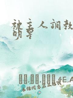 被主人调教的大明星