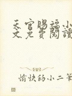 天官赐福小说全文免费阅读未删减无弹窗