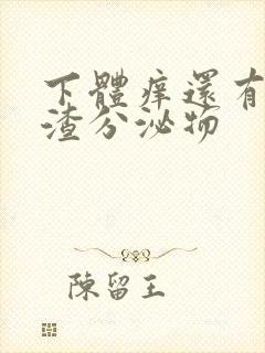 下体痒还有豆腐渣分泌物