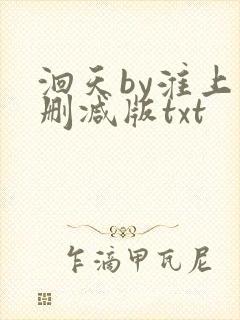 洄天by淮上未删减版txt