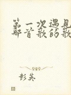 第一次遇见你是哪首歌的歌词