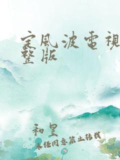 定风波电视剧完整版